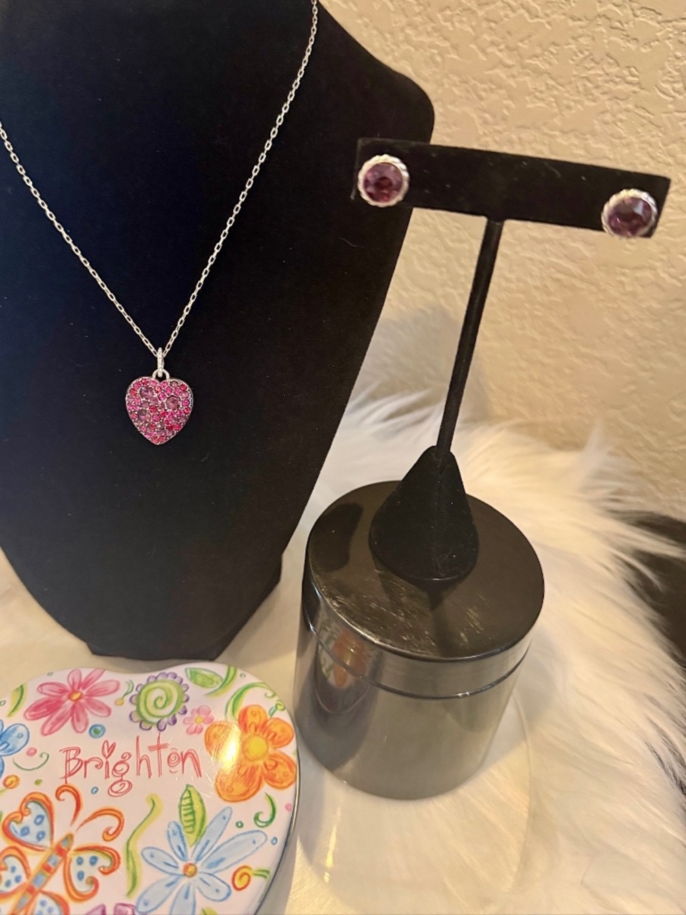 Brighton Sweet Love Necklace and Earrings Set NWT